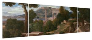 Obraz - Nicolas Poussin, Landscape with Saint John on Patmos, reprodukcje (170x50 cm)