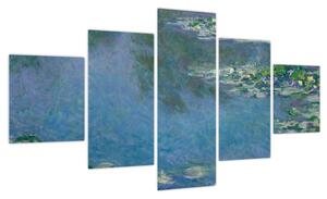 Obraz - Claude Monet, Water Lilies, reprodukcje (125x70 cm)