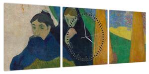 Obraz - Paul Gauguin, Arlésiennes (Mistral) , reprodukcje (z zegarem) (90x30 cm)