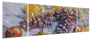 Obraz - Vincent van Gogh, Grapes, Lemons, Pears, and Apples, reprodukcje (170x50 cm)