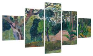 Obraz - Paul Gauguin, Te raau rahi (The Big Tree), reprodukcje (125x70 cm)