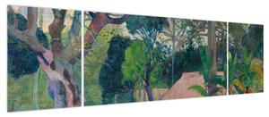 Obraz - Paul Gauguin, Te raau rahi (The Big Tree), reprodukcje (170x50 cm)