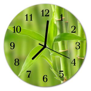 Zegar ścienny okrągły Bambus roślina