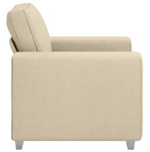 Sofa kremowy 100 x 77 x 82 cm tkanina