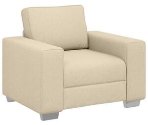 Sofa kremowy 100 x 77 x 82 cm tkanina