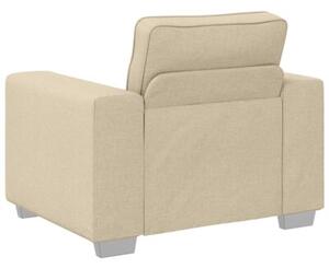 Sofa kremowy 100 x 77 x 82 cm tkanina