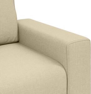 Sofa kremowy 100 x 77 x 82 cm tkanina