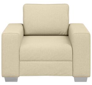 Sofa kremowy 100 x 77 x 82 cm tkanina