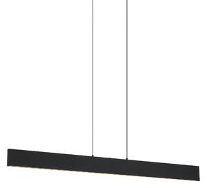 Nowoczesna lampa wisząca czarna z wbudowanymi diodami LED z 3-stopniową regulacją jasności Easylift - Straight