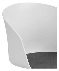 Białe krzesło biurowe na kółkach Interstil MOON