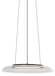 Designerska lampa wisząca czarna i transparentna z 3-stopniową regulacją ściemniania - Scacrylic Oswietlenie wewnetrzne