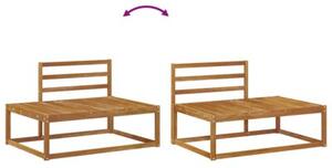 Zestaw sof na zewnątrz 6 sztuka naturalny lite drewno akacji