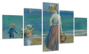 Obraz - Auguste Renoir, Figures on the Beach, reprodukcje (125x70 cm)