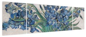 Obraz - Vincent van Gogh, Irises, reprodukcje (170x50 cm)