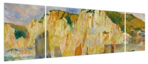Obraz - Auguste Renoir, Sea and Cliffs, reprodukcje (170x50 cm)