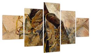 Obraz - Vincent van Gogh, Shoes, reprodukcje (125x70 cm)