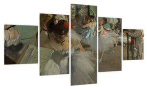 Obraz - Edgar Degas, The Dance Class, reprodukcje (125x70 cm)