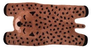 Dywan dziecięcy wykonany ręcznie z bawełny Nattiot Little Cheetah, 65x125 cm