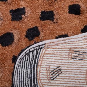 Dywan dziecięcy wykonany ręcznie z bawełny Nattiot Little Cheetah, 65x125 cm