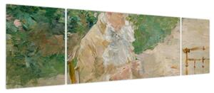 Obraz - Berthe Morisot, Young Woman Knitting, reprodukcje (170x50 cm)