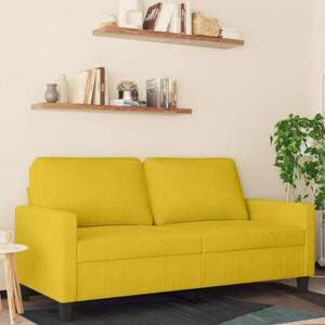 Sofa 2-osobowa, Å¼Ã³Åta, 140 cm, tapicerowana aksamitem