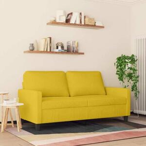 Sofa 2-osobowa, Å¼Ã³Åta, 140 cm, tapicerowana aksamitem