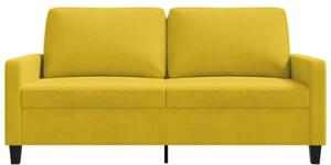 Sofa 2-osobowa, Å¼Ã³Åta, 140 cm, tapicerowana aksamitem