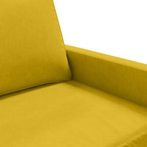 Sofa 2-osobowa, Å¼Ã³Åta, 140 cm, tapicerowana aksamitem