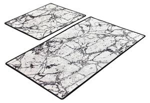 Zestaw 2 prostokątnych dywaników łazienkowych Chilai Marble