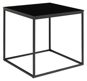 Czarny stolik ze stalową konstrukcją House Nordic Vita, 45x45 cm