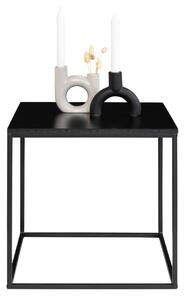 Czarny stolik ze stalową konstrukcją House Nordic Vita, 45x45 cm