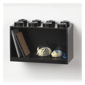 Dziecięca czarna półka ścienna LEGO® Brick 8