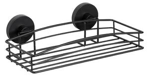 Czarna ścienna półka łazienkowa Wenko Vacuum-Loc® Pavia, szer. 26 cm