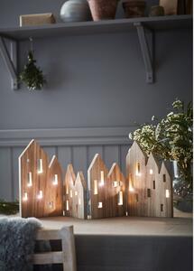 Drewniana świąteczna dekoracja świetlna Markslöjd View Natural