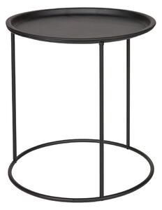 Czarny stolik WOOOD Ivar, Ø 40 cm