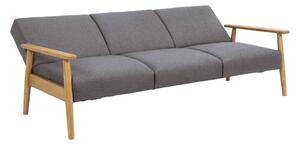 Jasnoszara sofa rozkładana Bonami Essentials Popelli