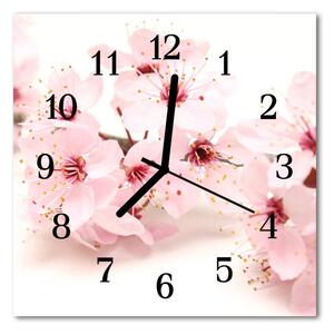 Zegar ścienny kwadrat Kwiaty