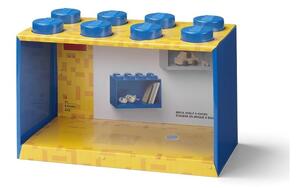 Dziecięca niebieska półka ścienna LEGO® Brick 8
