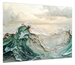 Obraz - 3D abstrakcja morza (70x50 cm)