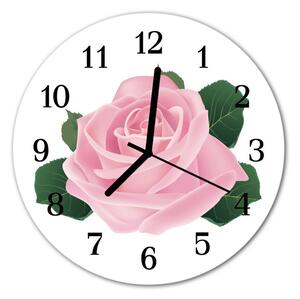 Zegar ścienny okrągły Róża