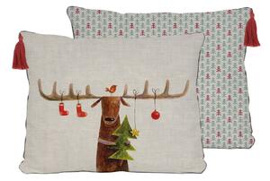 Poduszka świąteczna Little Nice Things Reindeer, 35x50 cm