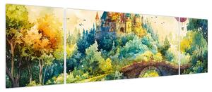 Obraz - Baśniowy zamek (170x50 cm)