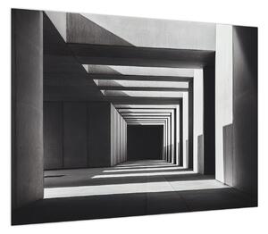 Obraz - Kwadratowy tunel (70x50 cm)