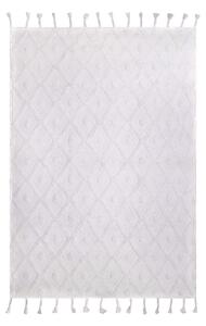 Biały dywan wykonany ręcznie Nattiot Orlando, 120x170 cm