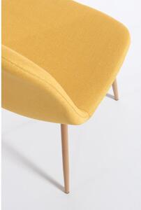 Zestaw 2 żółtych krzeseł Bonami Essentials Lissy