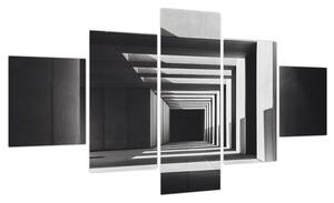 Obraz - Kwadratowy tunel (125x70 cm)