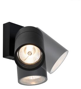 Zewnetrzna Kinkiet / Lampa scienna zewnętrzny czarny AR70 regulowany IP44 - Solo Oswietlenie zewnetrzne