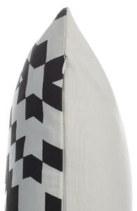 Zestaw 2 dekoracyjnych poduszek bawełna z wypełnieniem czarno-białe 45x45 Coleus Beliani