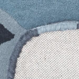 Wełniany dywan dziecięcy Nattiot Blue Tigger, 65x125 cm