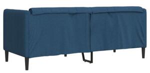 Sofa dwuosobowa, niebieska, tkanina